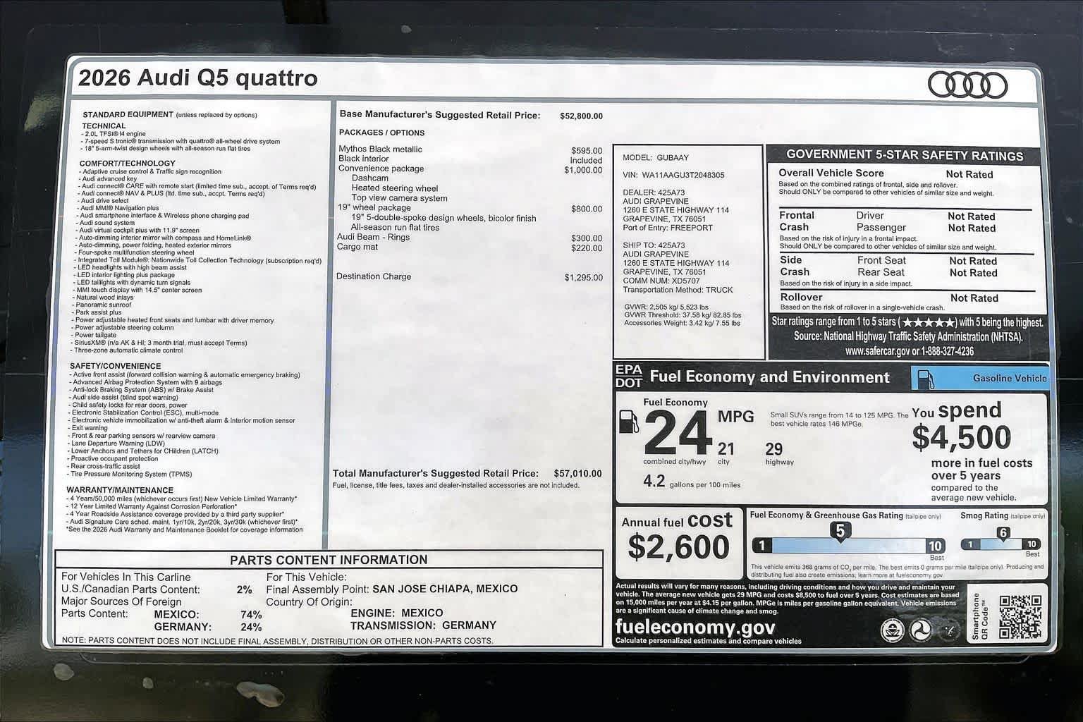 New 2026 Audi Q5 Premium w/ Convenience Package AWD/4WD image 19