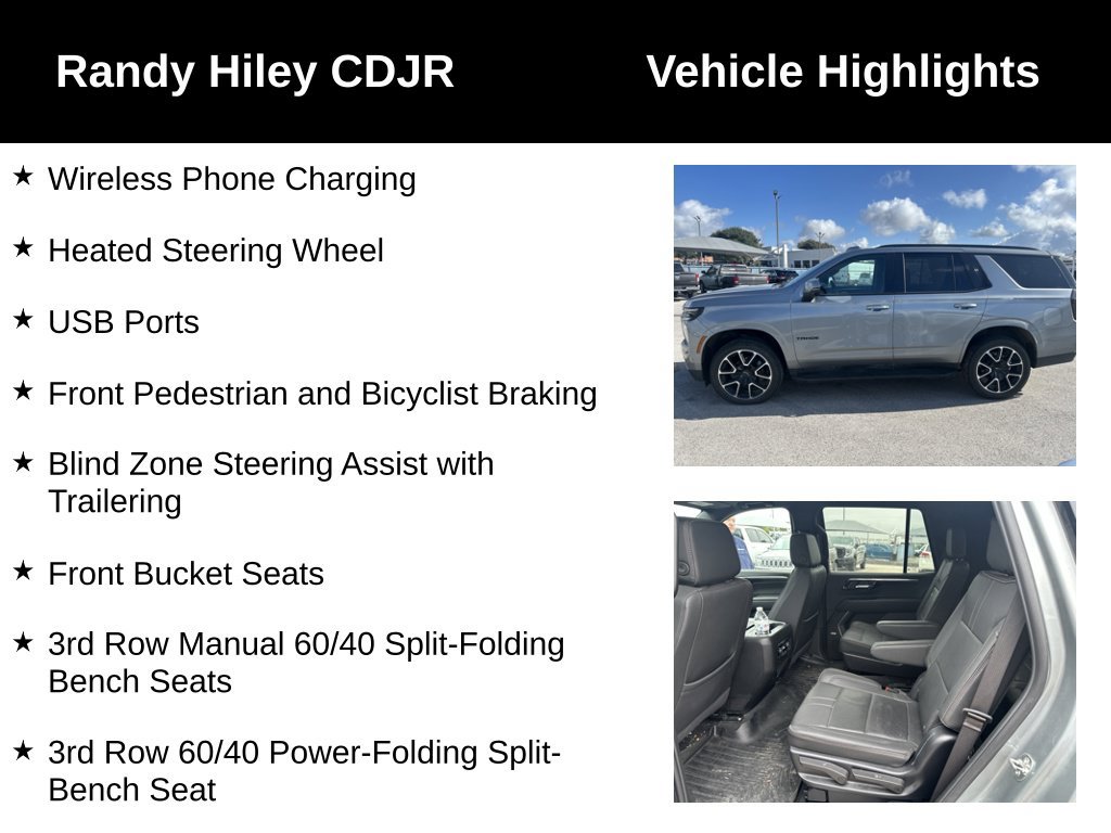 Used 2025 Chevrolet Tahoe RST w/ Comfort Package RWD image 20