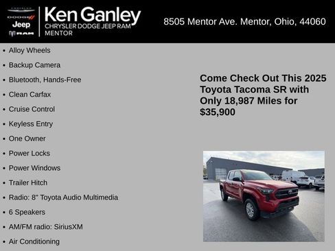 Used 2025 Toyota Tacoma SR AWD/4WD image 5