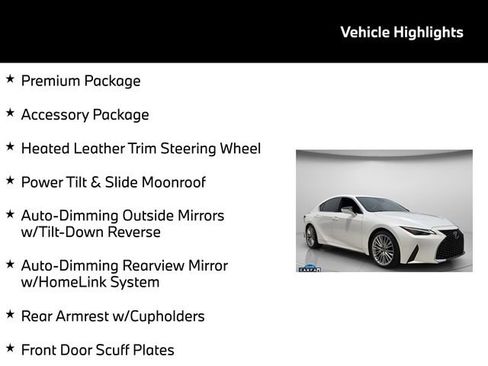 Used 2023 Lexus IS 300 w/ Premium Package RWD image 5