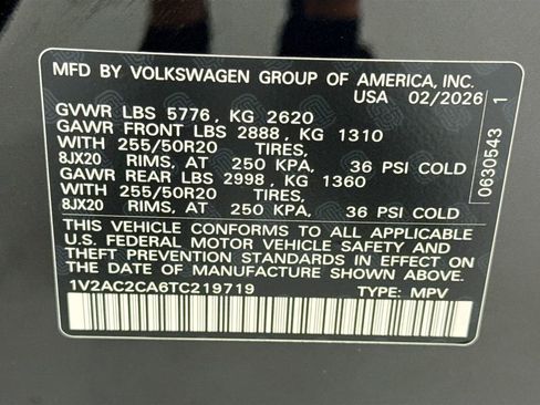 New 2026 Volkswagen Atlas Cross Sport SEL R-Line AWD/4WD image 34