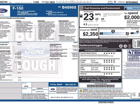 Used 2024 Ford F150 XLT w/ Equipment Group 302A MID AWD/4WD image 12