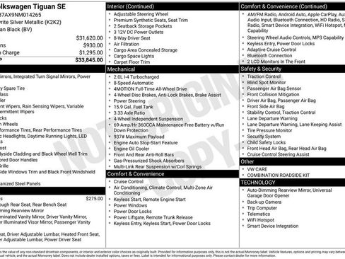Used 2022 Volkswagen Tiguan SE image 41