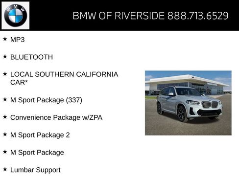 Certified 2022 BMW X3 sDrive30i w/ M Sport Package 2 image 15