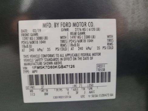 Used 2019 Ford Explorer XLT w/ Equipment Group 201A image 33