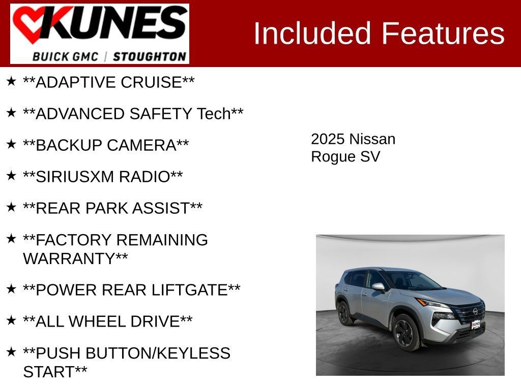 Used 2025 Nissan Rogue SV AWD/4WD image 2