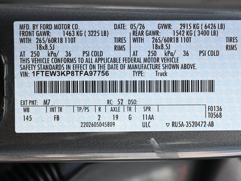 New 2026 Ford F150 XLT w/ Equipment Group 302A MID RWD image 49