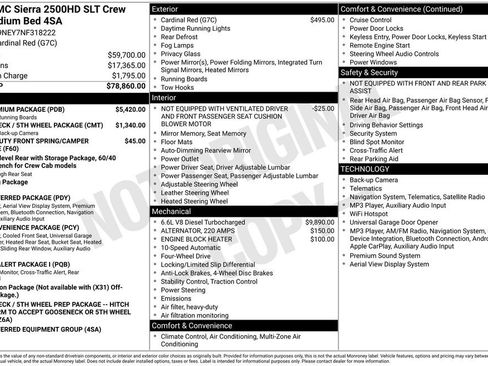 Used 2022 GMC Sierra 2500 SLT w/ SLT Premium Package AWD/4WD image 23