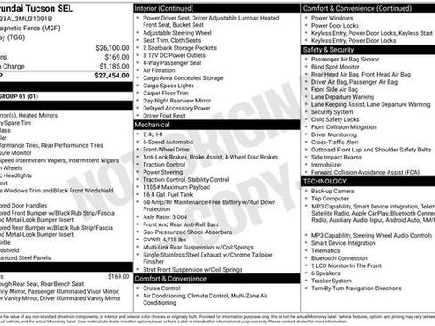 Used 2021 Hyundai Tucson SEL FWD image 33