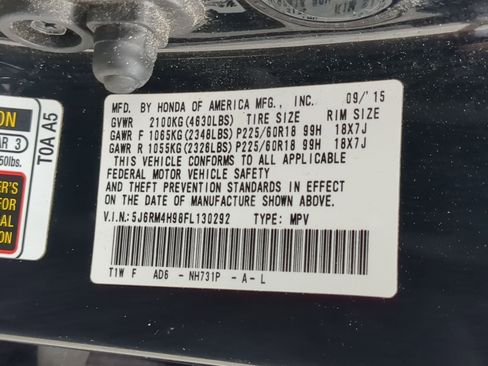 Used 2015 Honda CR-V Touring image 36