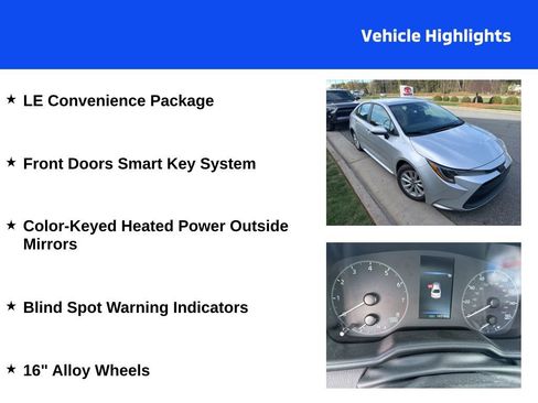Used 2024 Toyota Corolla LE w/ LE Convenience Package image 4