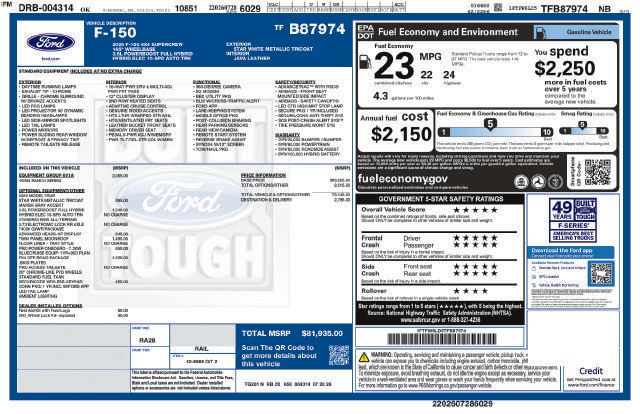 New 2026 Ford F150 King Ranch w/ Equipment Group 601A High AWD/4WD image 24