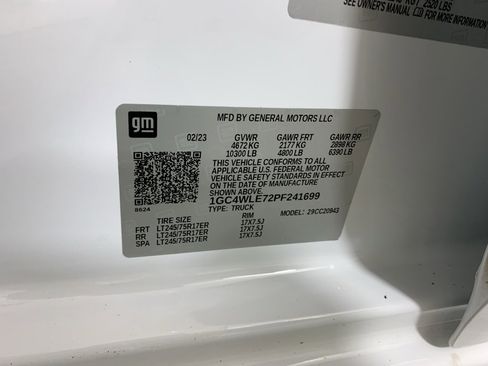 Used 2023 Chevrolet Silverado 2500 W/T w/ WT Convenience Package image 12