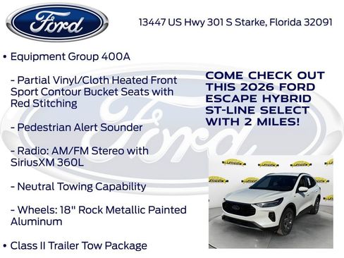 New 2026 Ford Escape ST-Line Select w/ Tech Pack #1 image 15