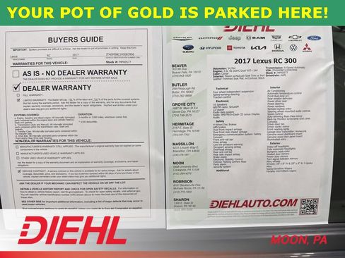 Used 2017 Lexus RC 300 AWD w/ Accessory Package 2 image 10