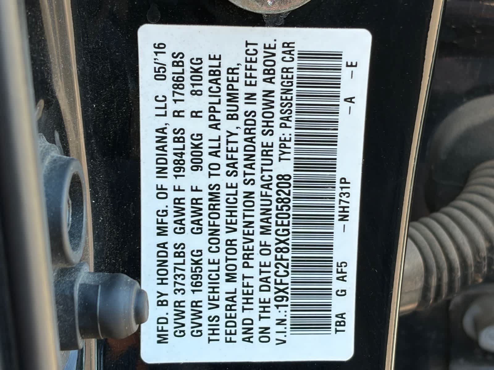Used 2016 Honda Civic EX image 19