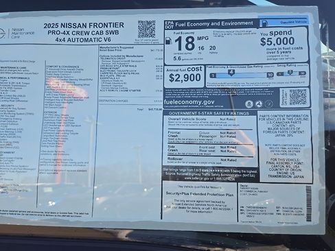 New 2025 Nissan Frontier PRO-4X image 38