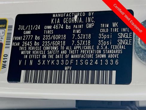 Certified 2025 Kia Sportage EX FWD image 34