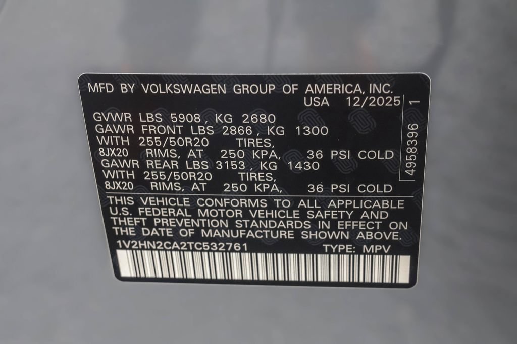Certified 2026 Volkswagen Atlas SE AWD/4WD image 36