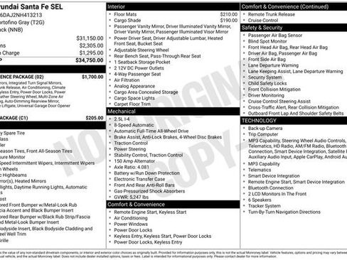 Used 2022 Hyundai Santa Fe SEL w/ Convenience Package AWD/4WD image 18