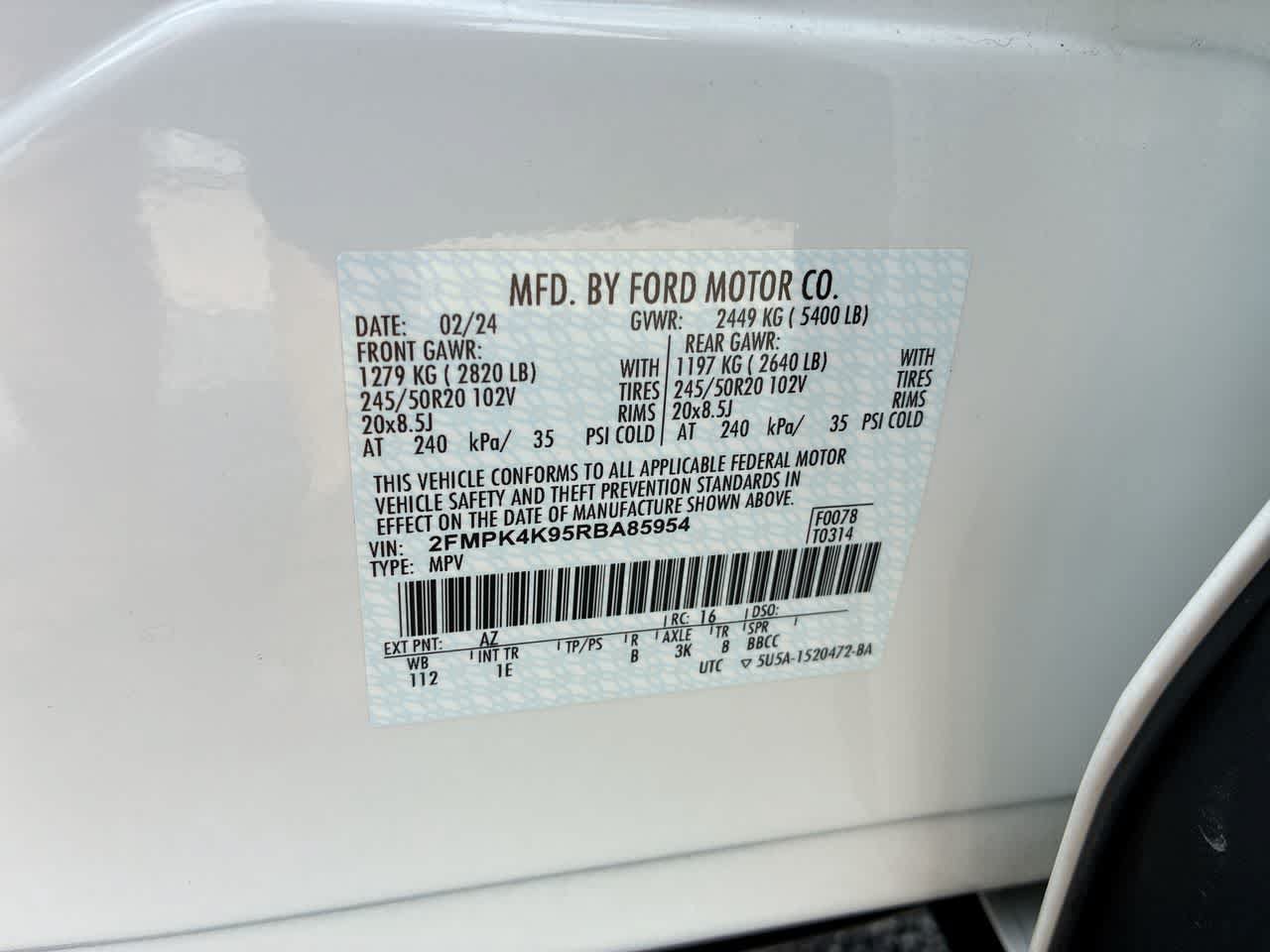 Used 2024 Ford Edge Titanium w/ Titanium Elite Package AWD/4WD image 34