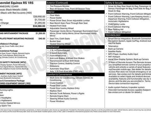 Used 2024 Chevrolet Equinox RS FWD image 17