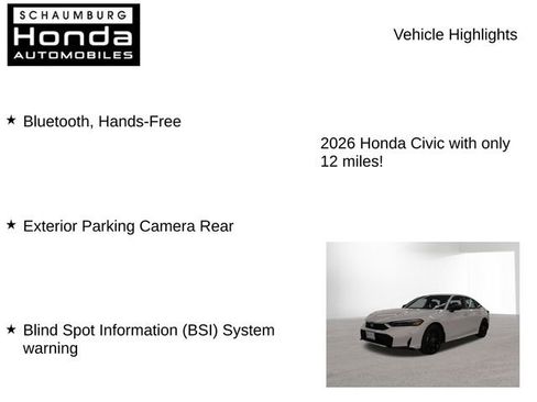 New 2026 Honda Civic Sport image 8