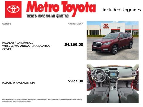Used 2019 Subaru Ascent Premium w/ Popular Package #2A AWD/4WD image 4