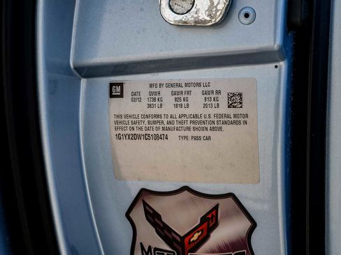 Used 2012 Chevrolet Corvette Grand Sport w/ 4LT Preferred Equipment Group image 49