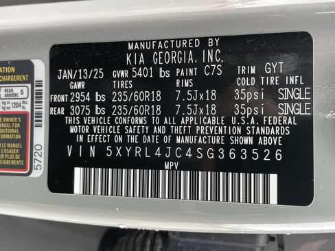 New 2025 Kia Sorento S w/ Panoramic Sunroof Package image 36