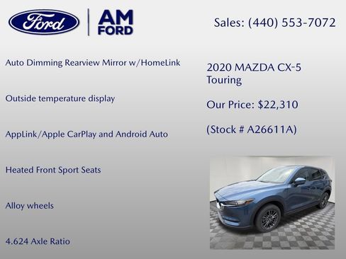 Used 2020 MAZDA CX-5 Touring AWD/4WD image 15