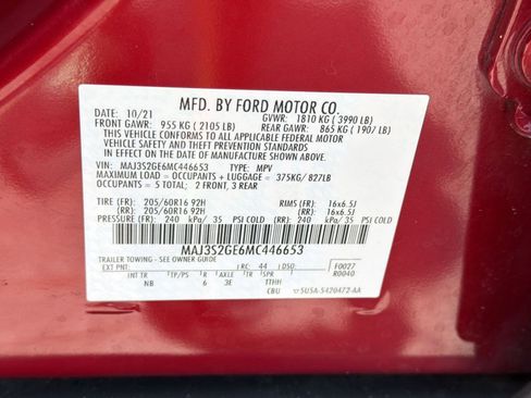 Used 2021 Ford EcoSport SE w/ SE Convenience Package FWD image 20