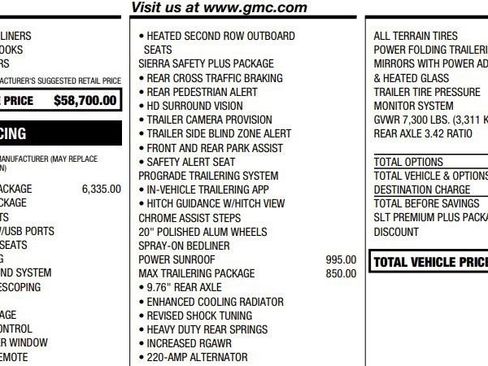 Certified 2026 GMC Sierra 1500 SLT w/ SLT Premium Plus Package AWD/4WD image 2