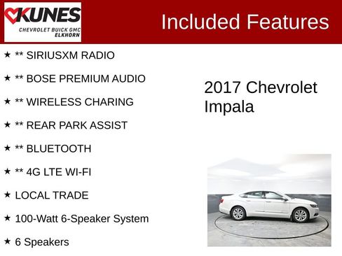 Used 2017 Chevrolet Impala Premier w/ Enhanced Convenience Package image 3