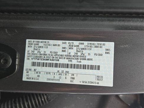 Used 2021 Ford F150 Lariat AWD/4WD image 26