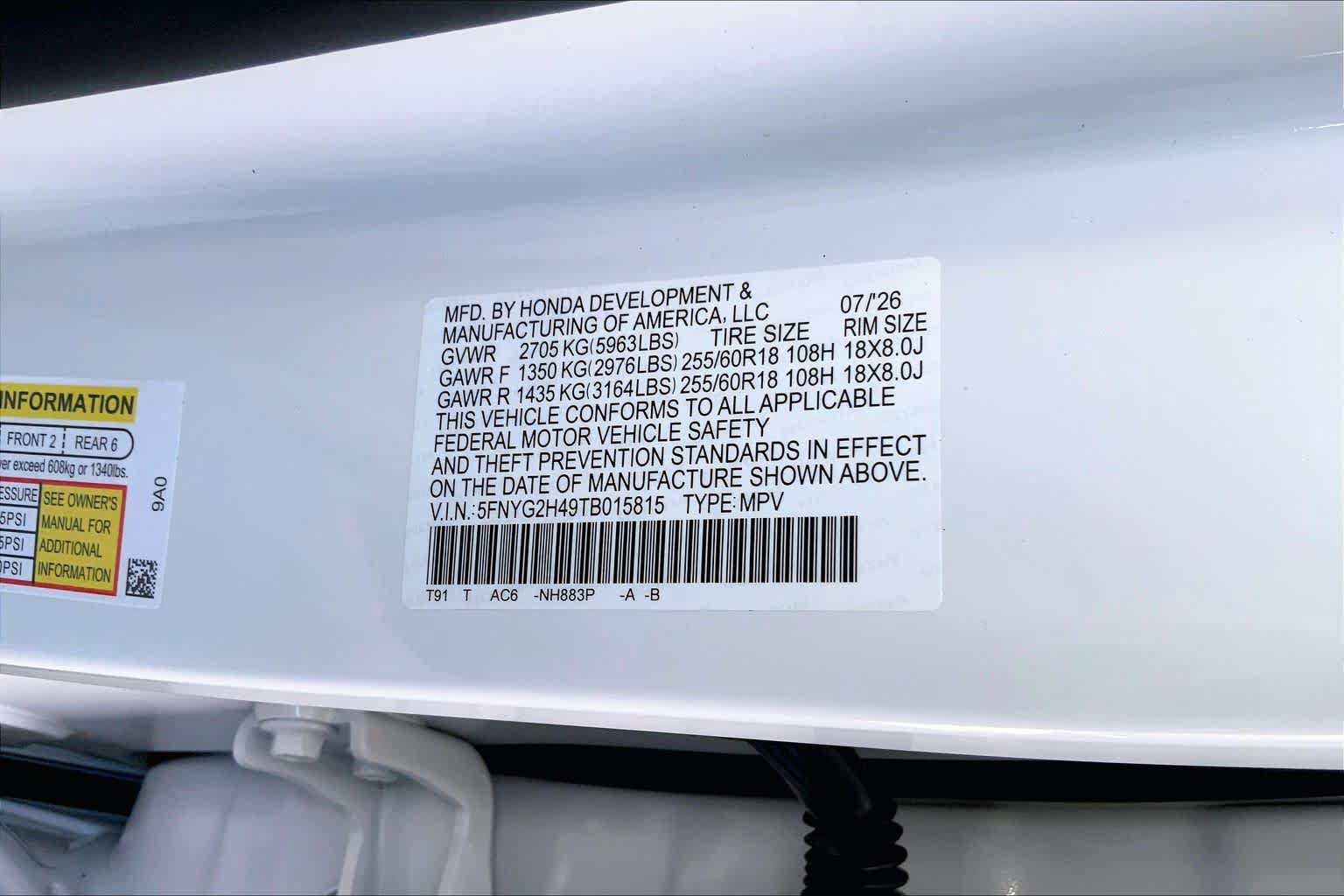 New 2026 Honda Pilot EX-L image 18