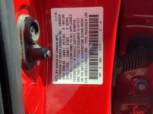 Used 2019 Honda Civic Si image 10