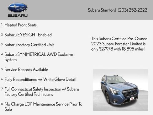 Certified 2023 Subaru Forester Limited image 2