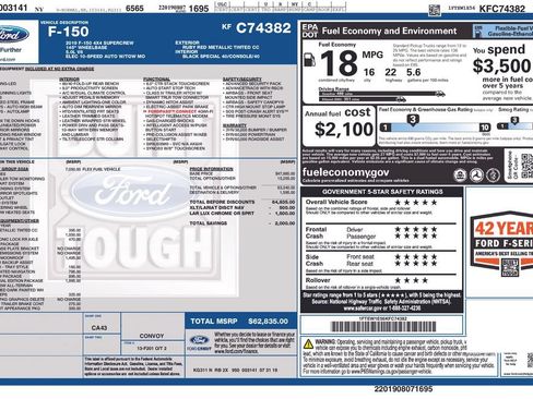 Used 2019 Ford F150 Lariat w/ Equipment Group 502A Luxury AWD/4WD image 10