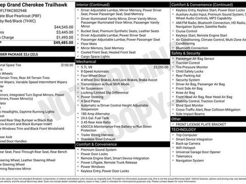 Used 2019 Jeep Grand Cherokee Trailhawk image 13