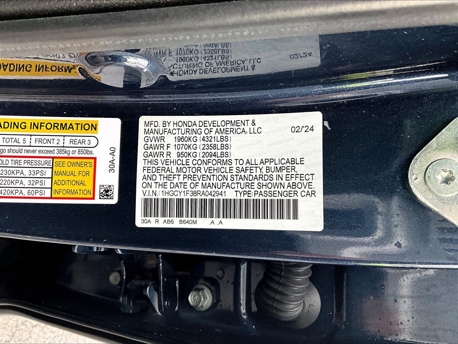 Used 2024 Honda Accord EX image 18