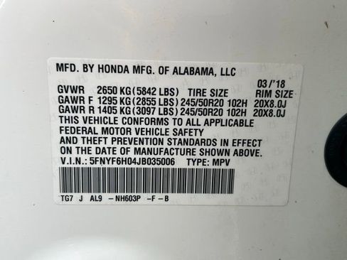 Used 2018 Honda Pilot Elite image 18