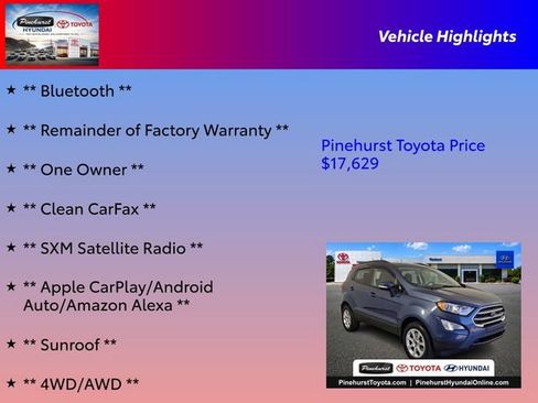 Used 2022 Ford EcoSport SE AWD/4WD image 16