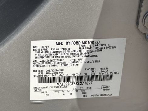 Used 2019 Ford EcoSport SE w/ SE Convenience Package FWD image 32