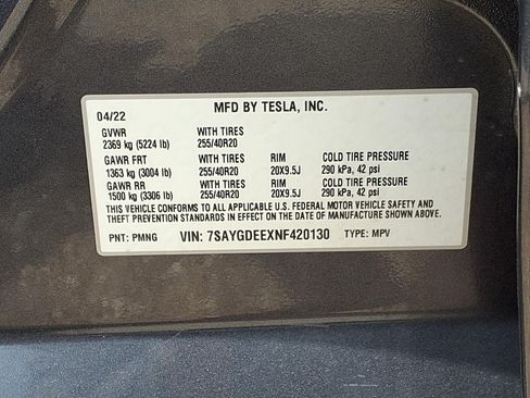 Used 2022 Tesla Model Y Long Range AWD/4WD image 14