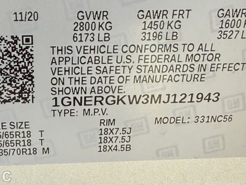 Certified 2021 Chevrolet Traverse LT image 28