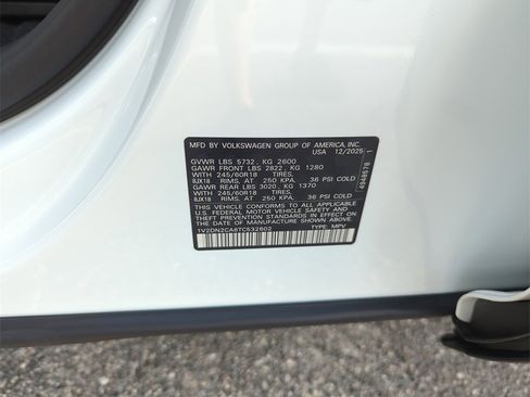 New 2026 Volkswagen Atlas SE image 47