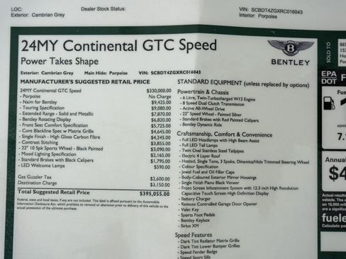 Used 2024 Bentley Continental GT Speed AWD/4WD image 25