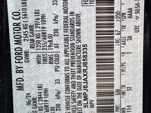 Used 2024 Lincoln Nautilus Premier w/ Equipment Group 102A image 30