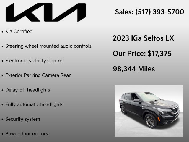 Certified 2023 Kia Seltos LX AWD/4WD image 7